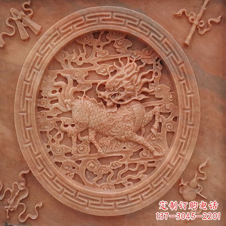 无锡晚霞红麒麟建筑装饰壁画