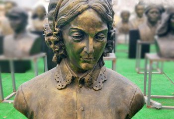 无锡南丁格尔纯铜头像雕像——传承慈善精神