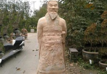 无锡中领雕塑：以秦始皇晚霞红石雕像闻名