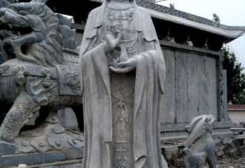无锡青石仿古观音雕像|传承古代神话传统