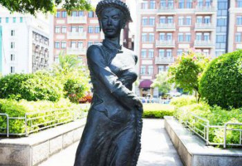 无锡民族风情女性青铜雕塑