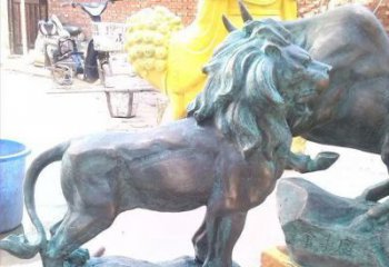 无锡象征霸气，越狱青铜狮子雕塑