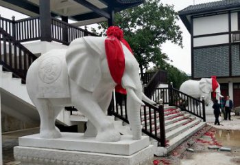 无锡迎接观音祝福的精美大象观音栏杆