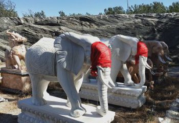 无锡石雕大象别墅，集象美于一体