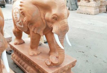 无锡中领雕塑-浪漫晚霞里的大象雕塑
