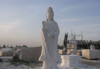 无锡现代艺术风格观音石雕塑