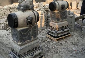 无锡定制大象雕塑石雕门墩，传承中国古典文化