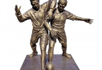 无锡踢足球人物铜雕