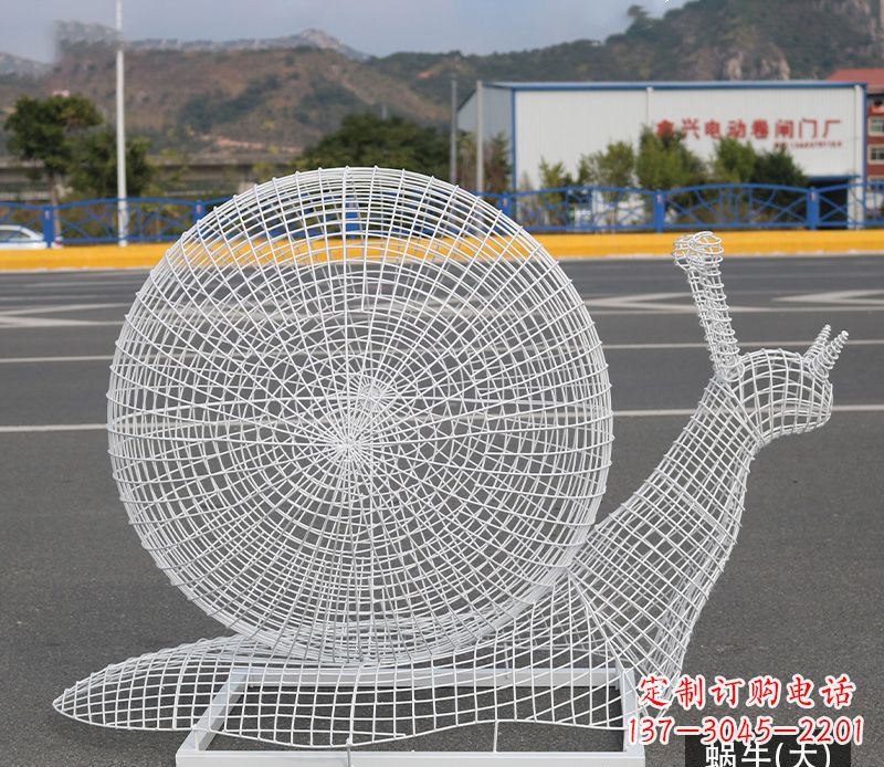 无锡蜗牛镂空不锈钢景观雕塑
