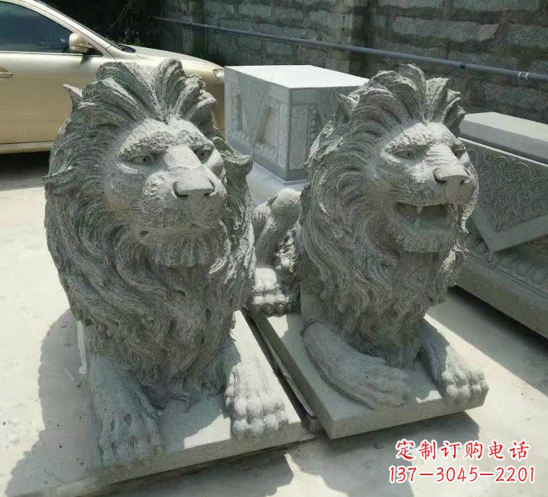 无锡卧式狮子石雕