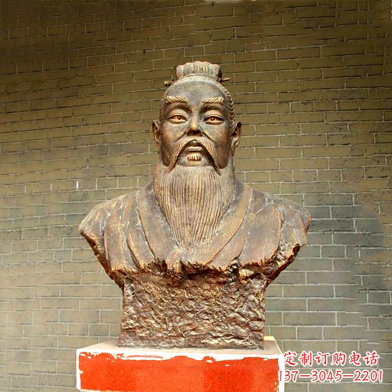 无锡五帝之帝喾半身像胸像雕塑