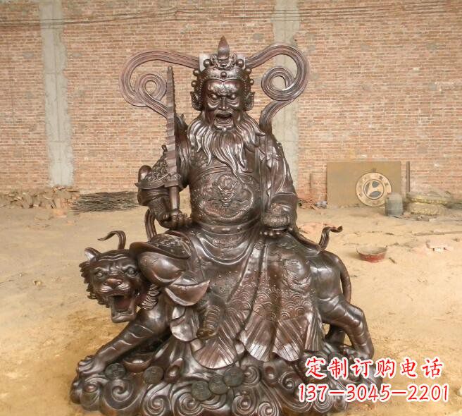 无锡武财神赵公明铜雕