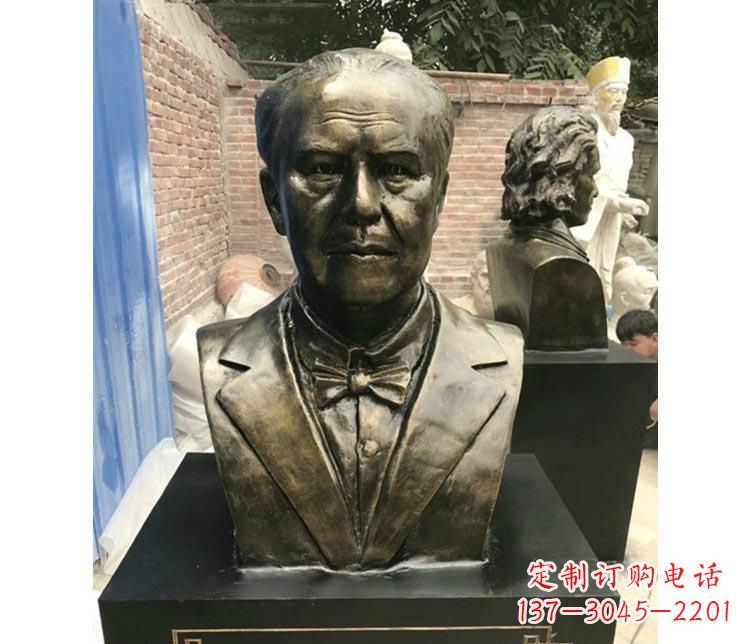 无锡西方名人爱迪生胸像铜雕