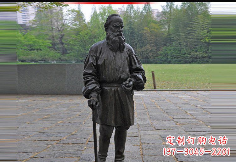 无锡西方名人托尔斯泰铜雕