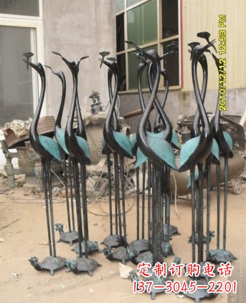 无锡仙鹤动物铜雕