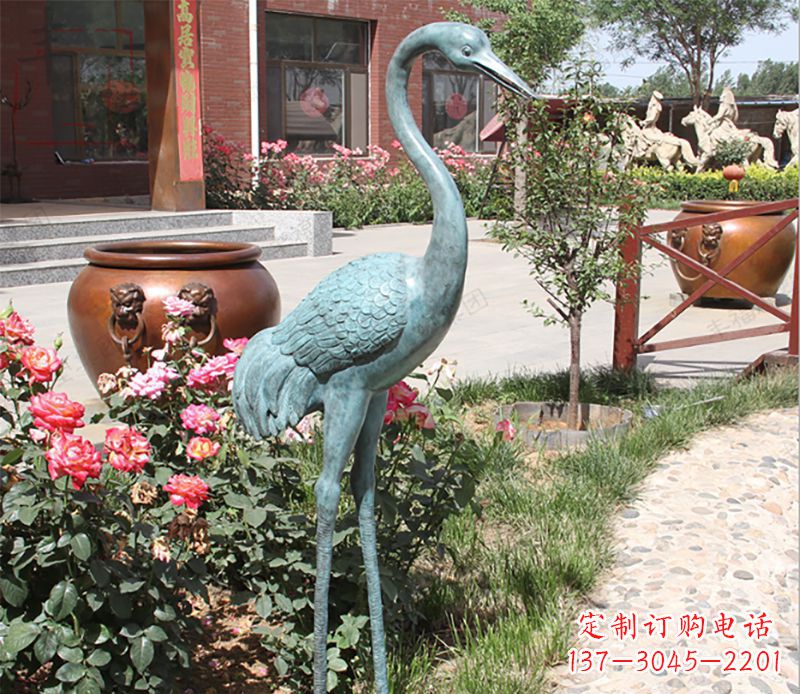 无锡仙鹤铜雕