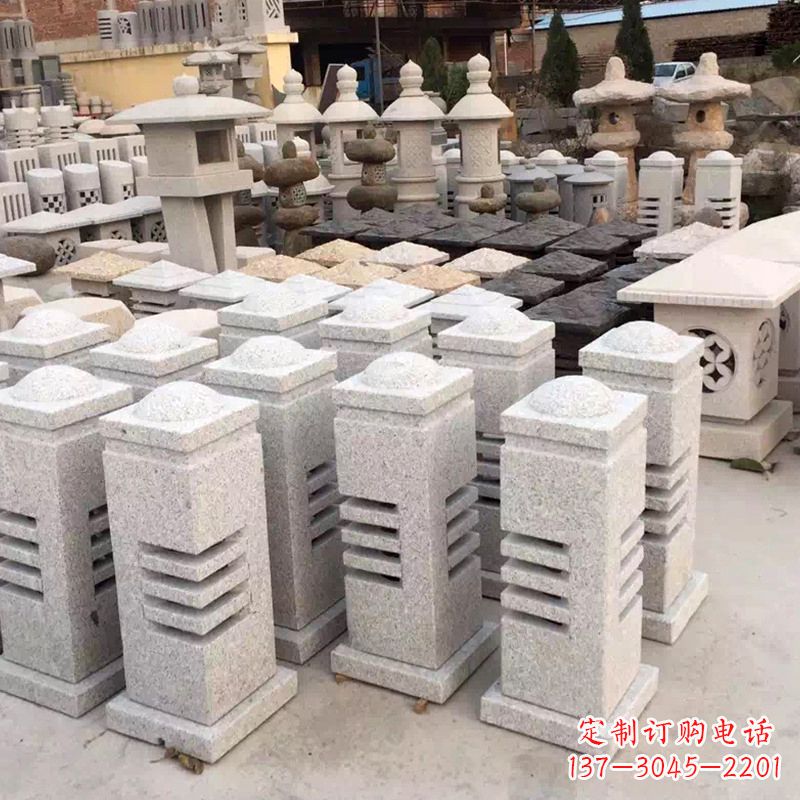 无锡现代简约石雕灯笼