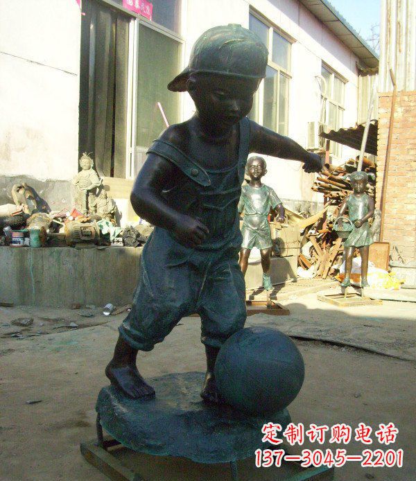 无锡小孩玩耍青铜人物铜雕