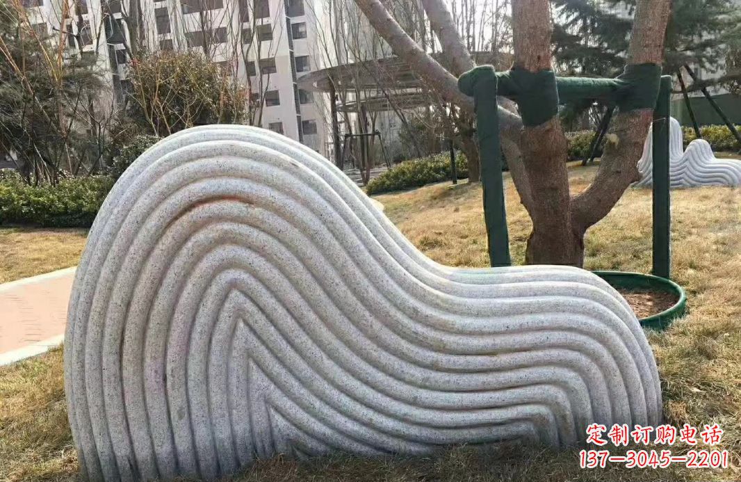 无锡小区大理石纹理假山雕塑