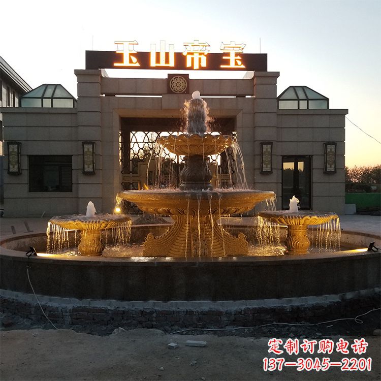 无锡小区广场欧式水景石雕喷泉