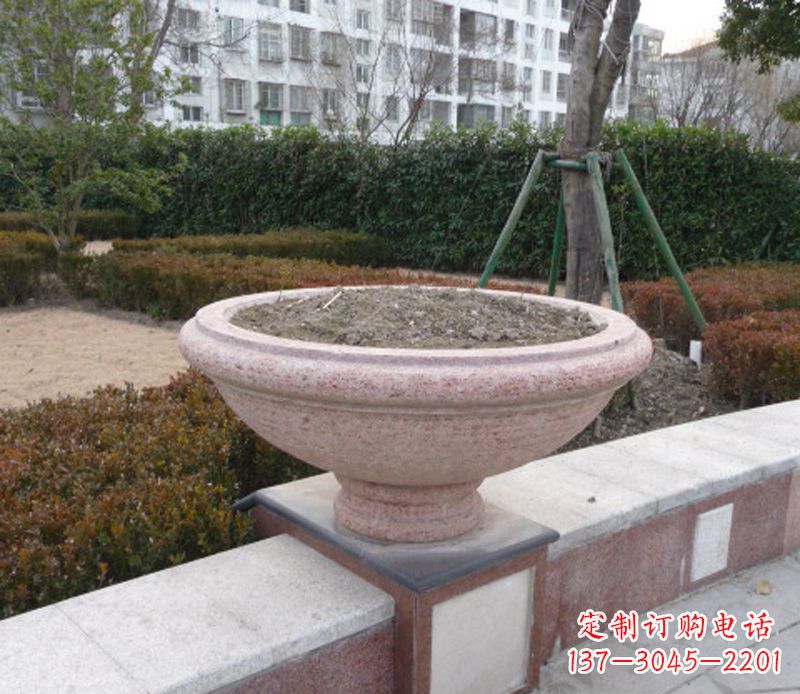 无锡小区花盆石雕