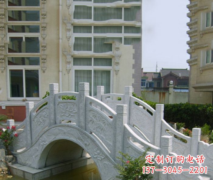 无锡小区景观大理石拱桥 (2)