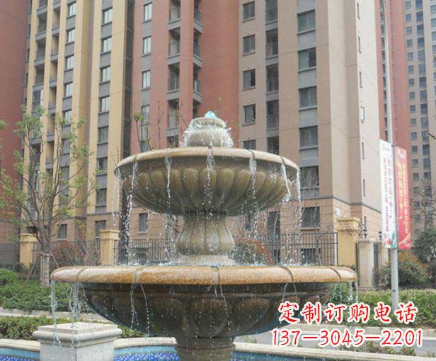 无锡小区景观大理石喷泉石雕