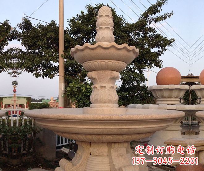 无锡小区景观大型喷泉石雕 (4)