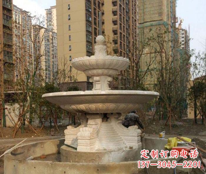 无锡小区景观大型喷泉石雕 (3)