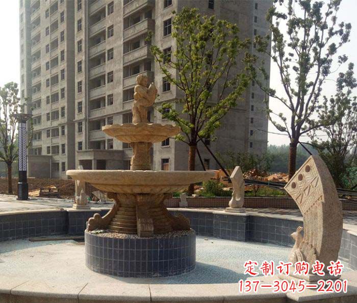无锡小区景观大型喷泉石雕