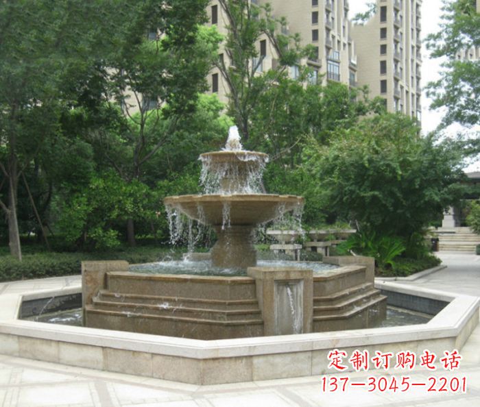 无锡小区景观大型喷泉石雕 (7)