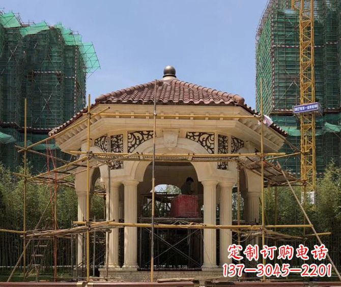 无锡小区景观欧式凉亭石雕