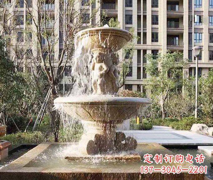 无锡小区景观欧式喷泉石雕 (3)