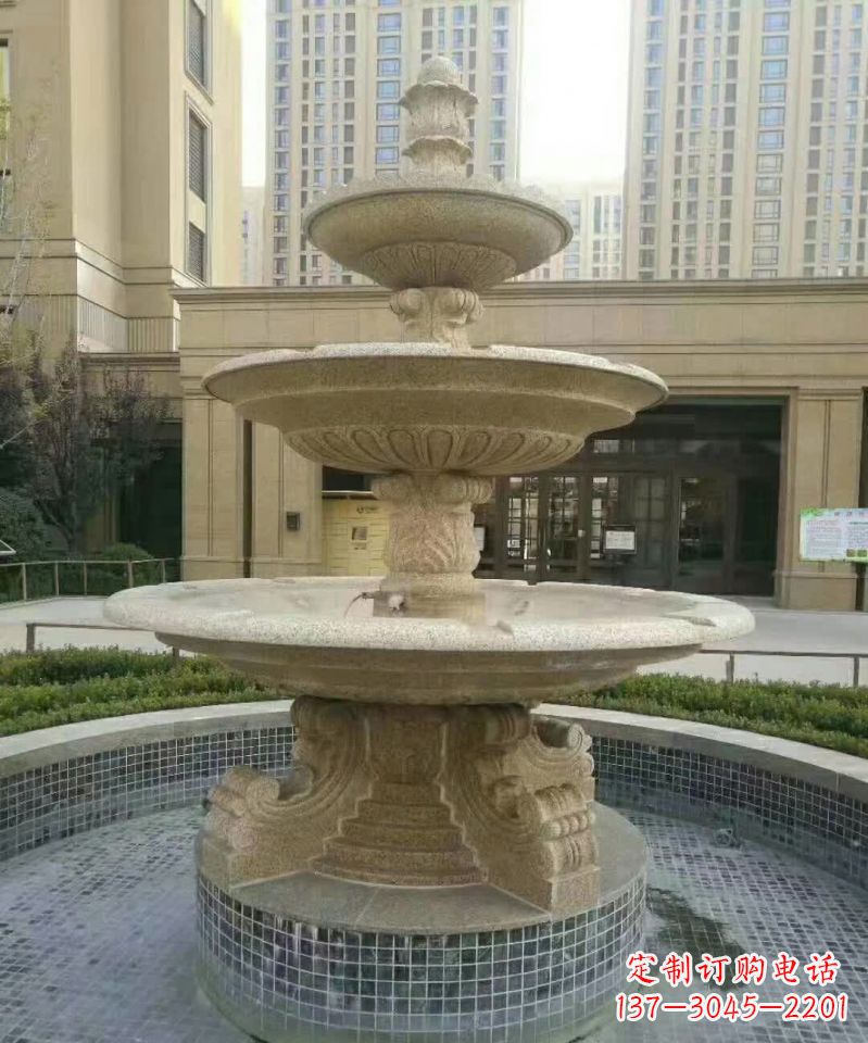 无锡小区喷泉石雕 (2)