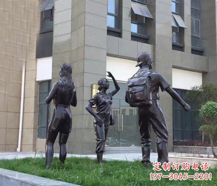 无锡小区铜雕美女人物雕塑