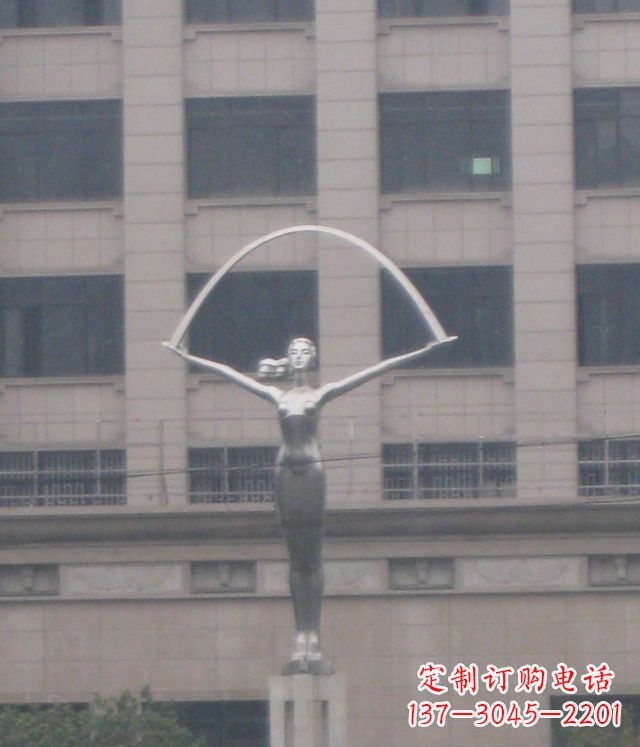 无锡校园不锈钢女孩雕塑