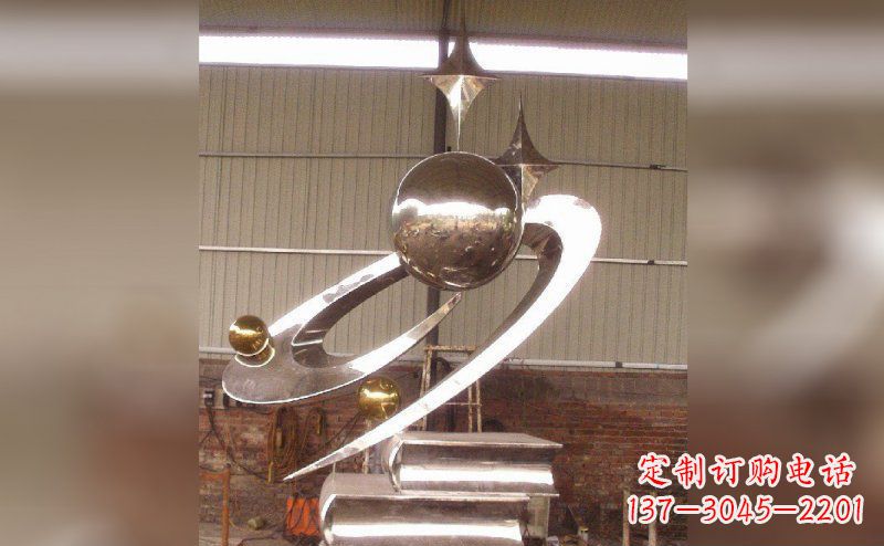 无锡校园不锈钢书籍雕塑
