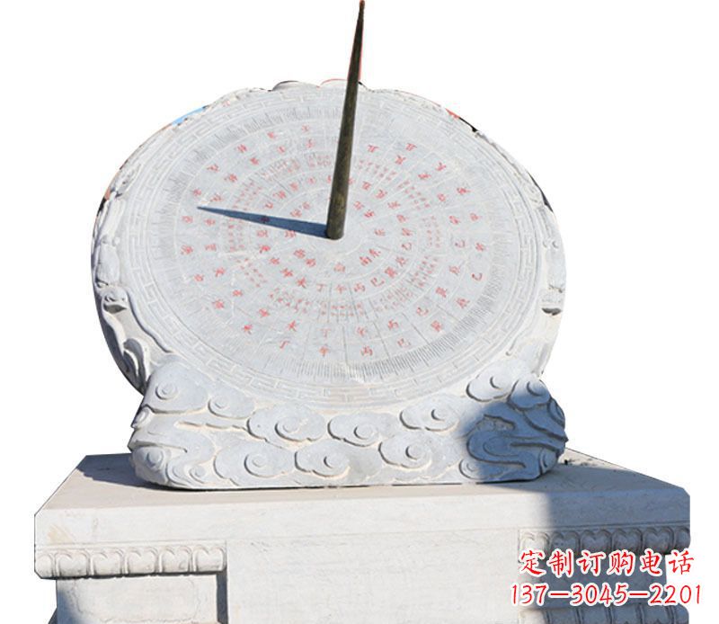 无锡校园大理石日晷景观石雕 (3)