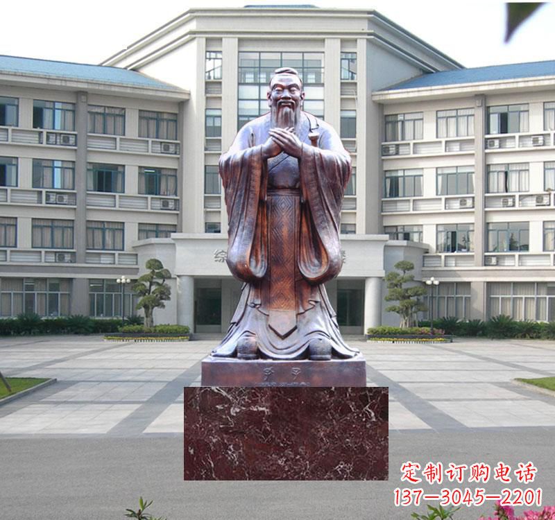 无锡校园雕塑孔子 (2)
