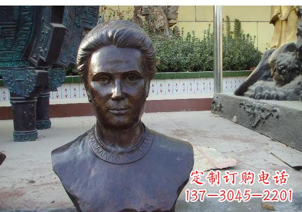 无锡校园居里夫头像铜雕