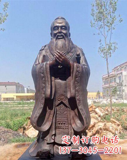 无锡校园孔子雕像 (2)