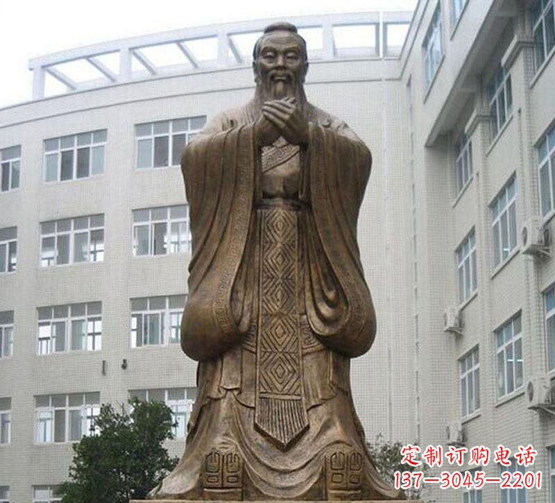 无锡校园孔子铜雕222