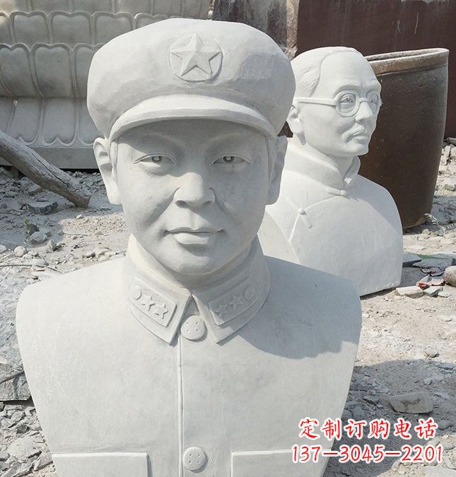 无锡校园雷锋头像石雕