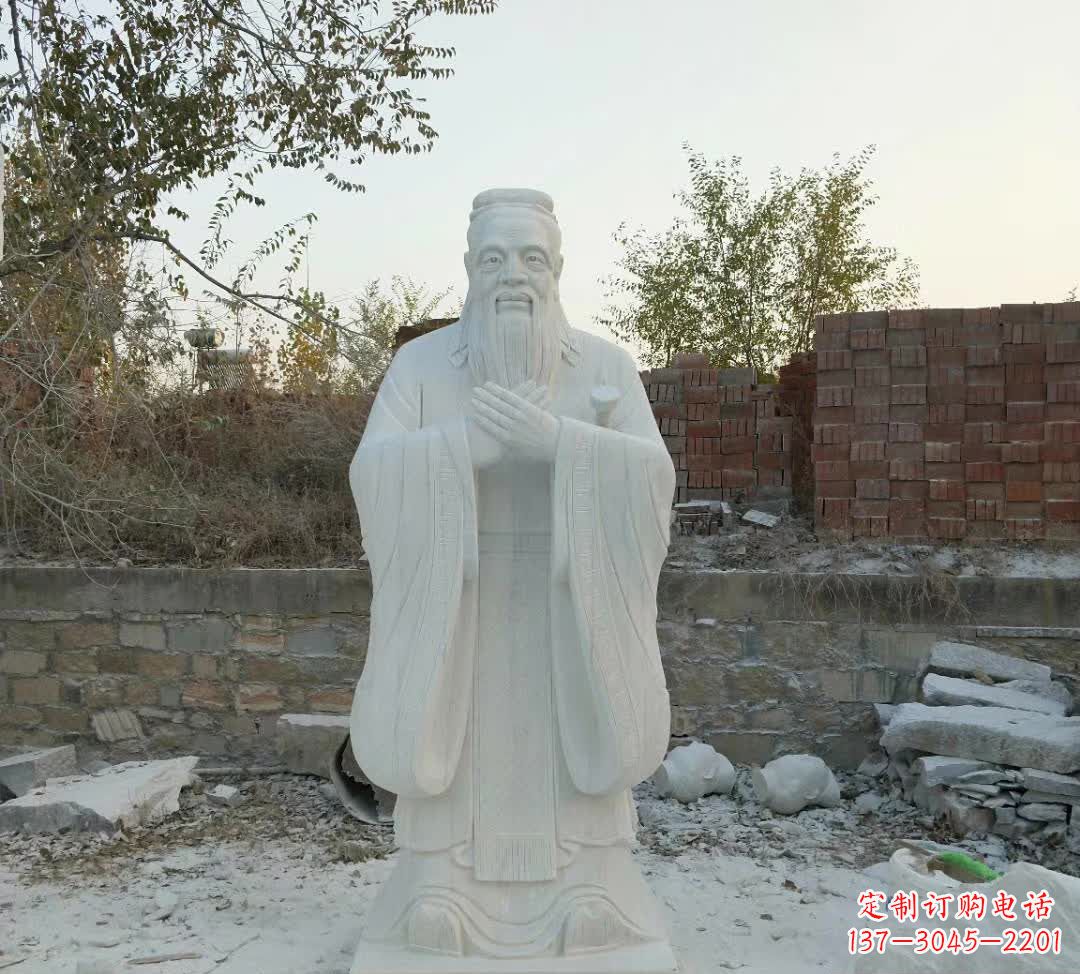 无锡校园礼仪孔子石雕