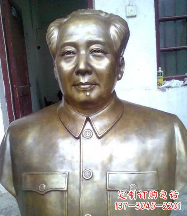 无锡校园毛主席胸像伟人铜雕