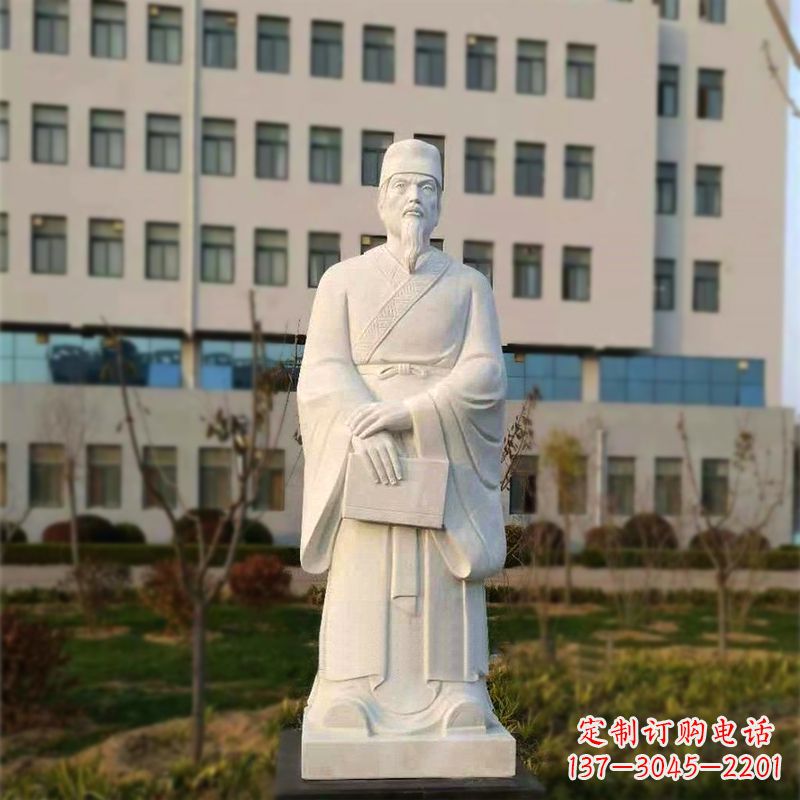无锡校园名人汉白玉雕塑医院医学院古代著名人物雕像