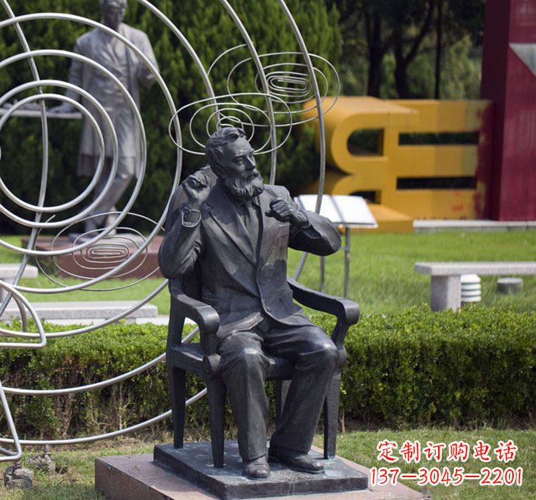 无锡校园名人诺贝尔铜雕