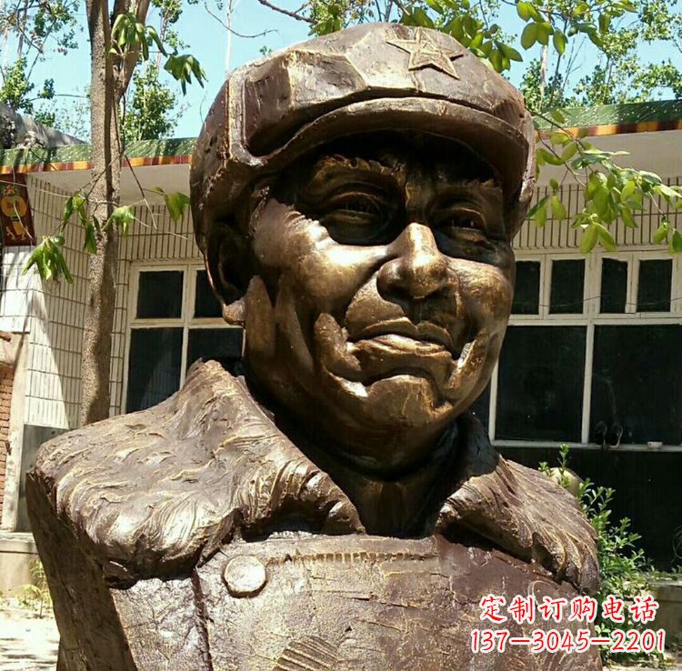 无锡校园名人朱德胸像铜雕