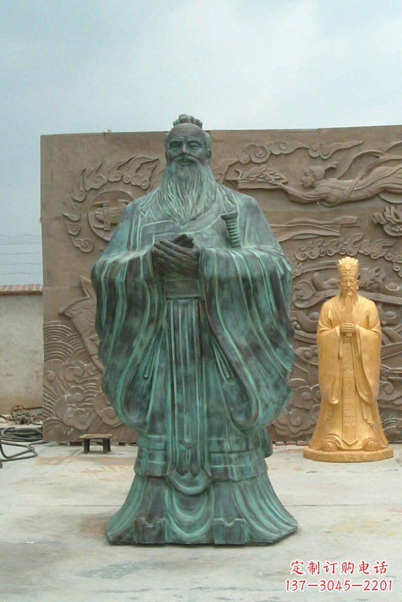 无锡校园青铜仿古孔子