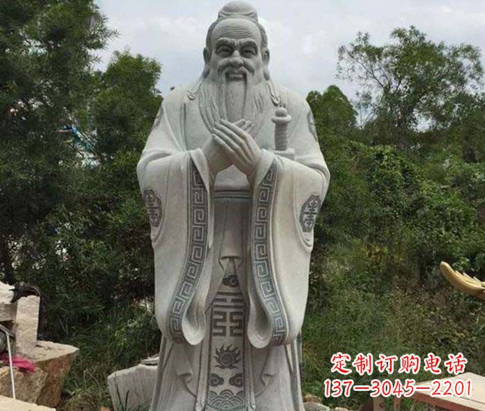 无锡校园人物孔子石雕